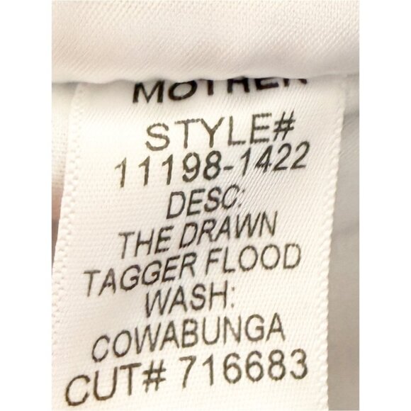 MOTHER Jeans The Drawn Tagger Flood Cowabunga Pant 31 - Picture 9 of 13